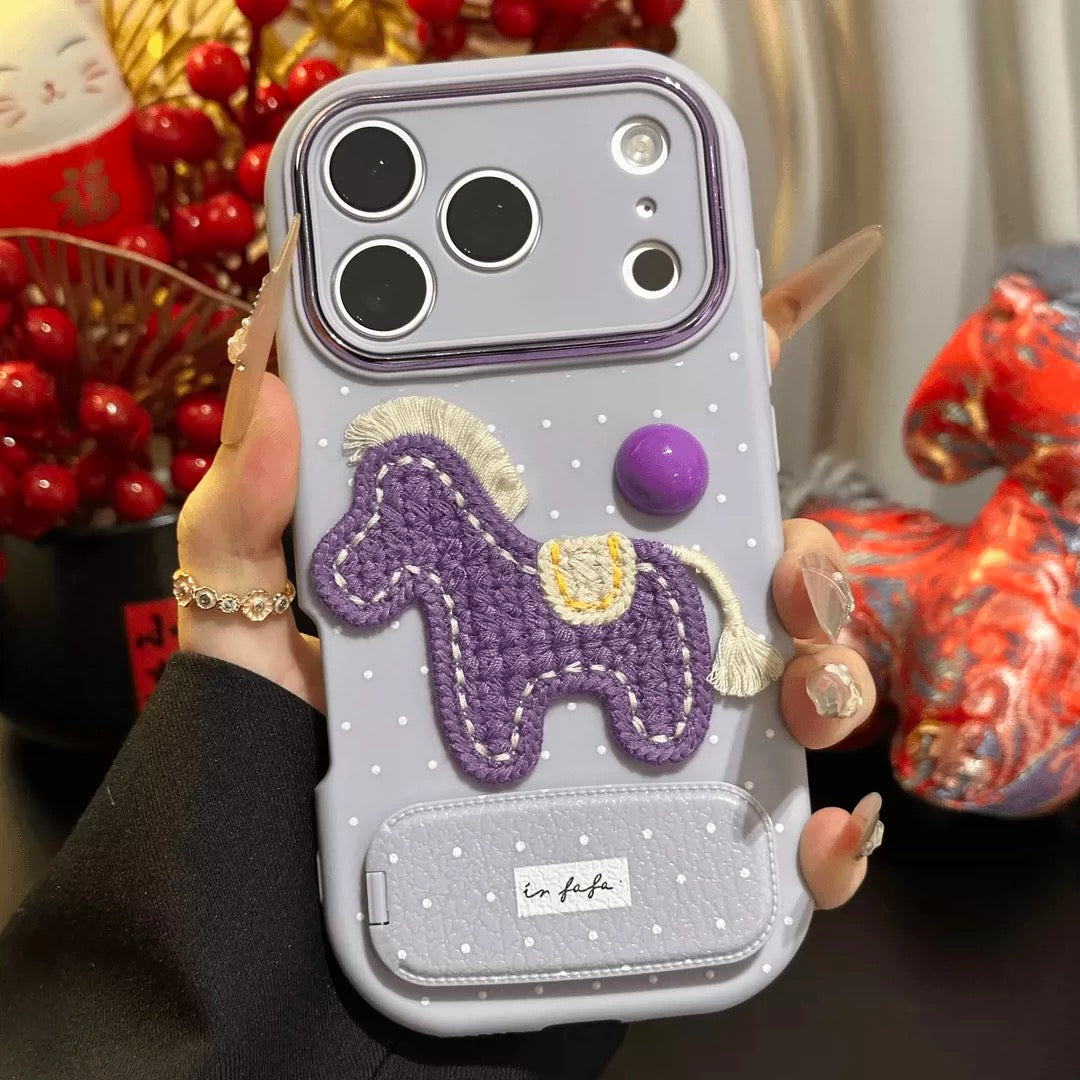 Cute Horse Purple Case