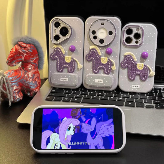 Cute Horse Purple Case
