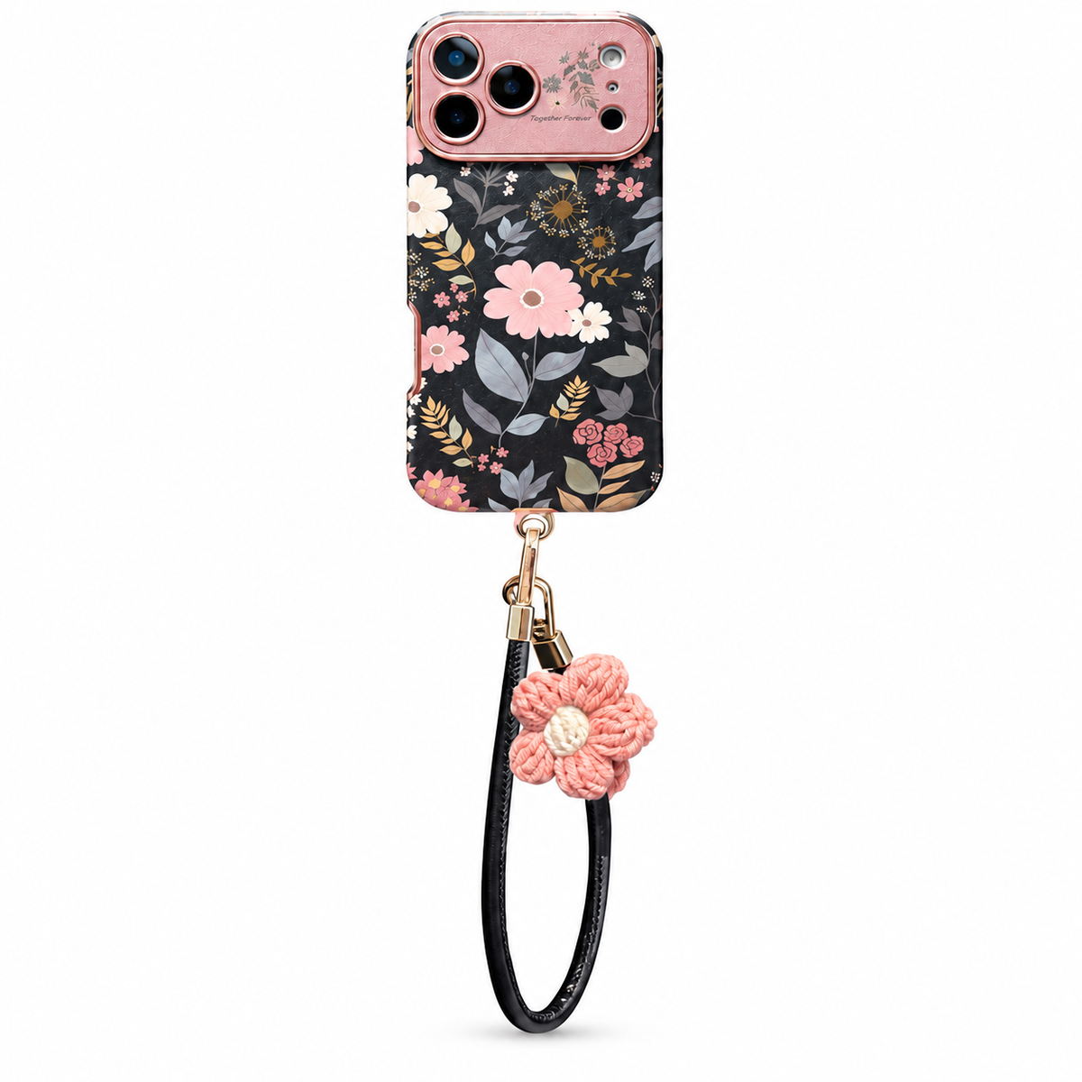 Floral crossbody iPhone case with strap from Caseko