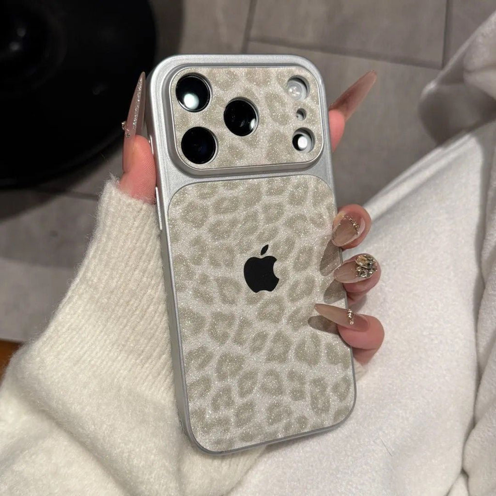 Premium Glitter Leopard iPhone Case