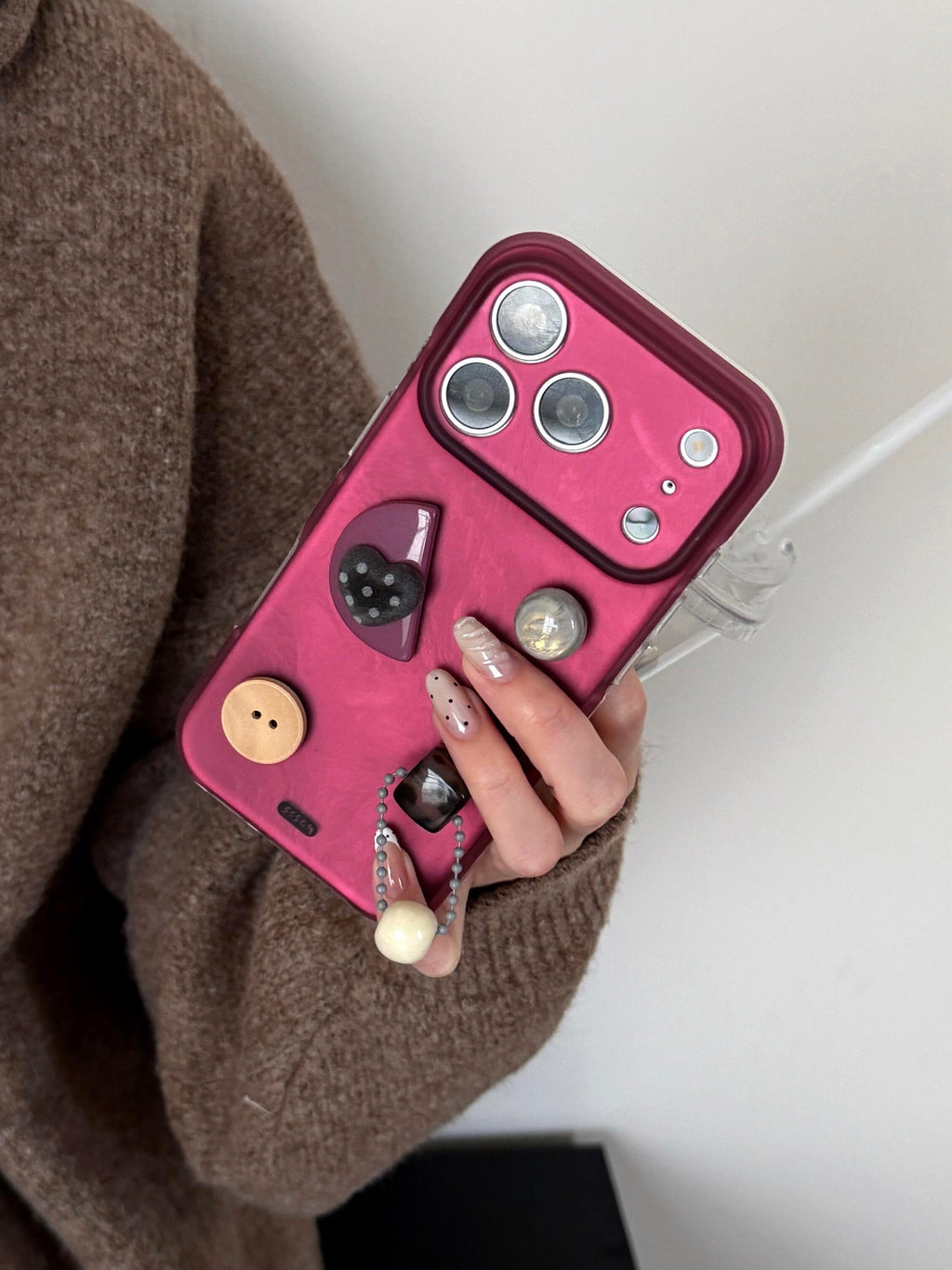 Burgundy Charm iPhone Case