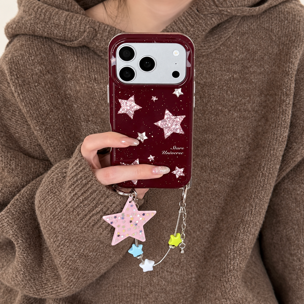Cherry Star Charm iPhone Case