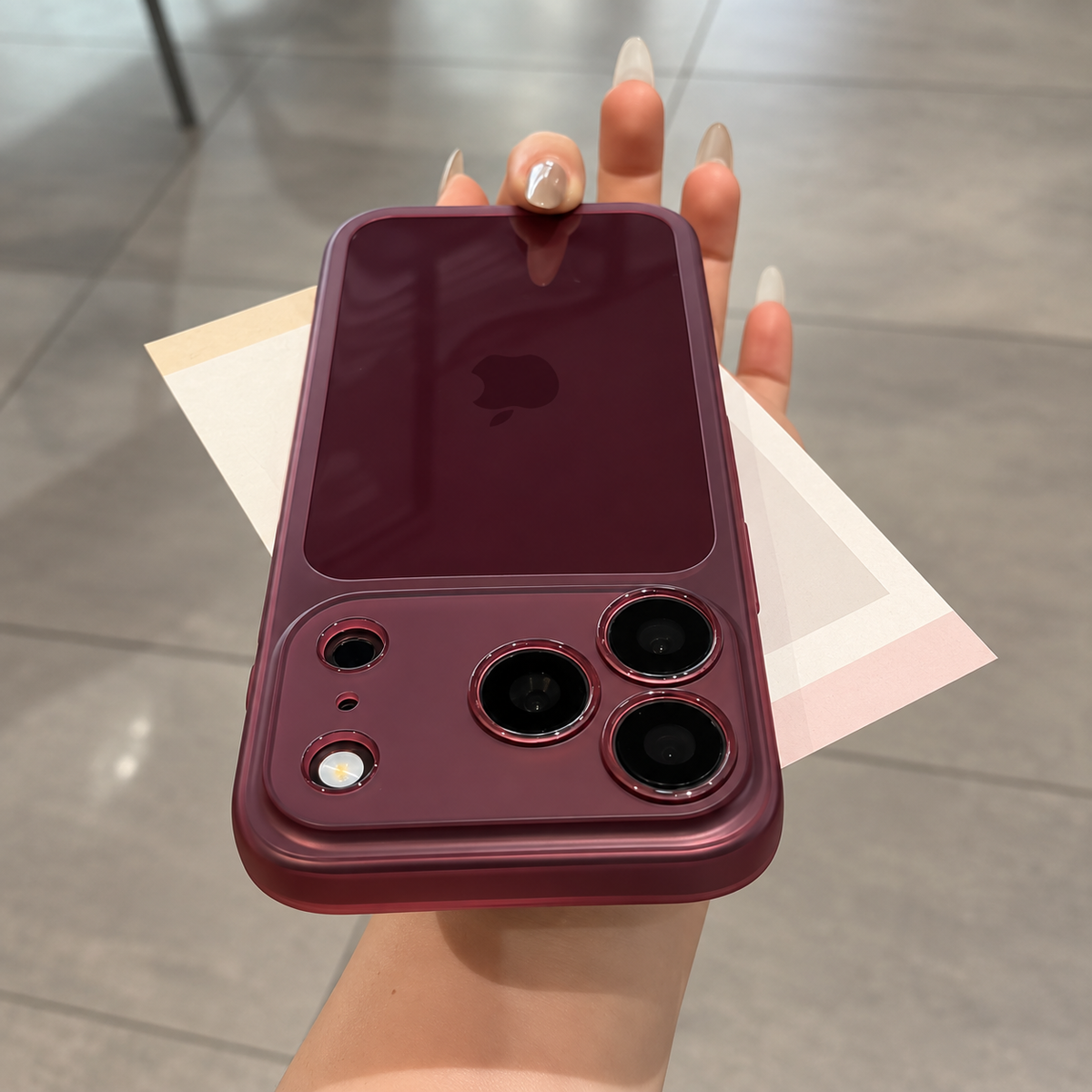 Burgundy iPhone Case