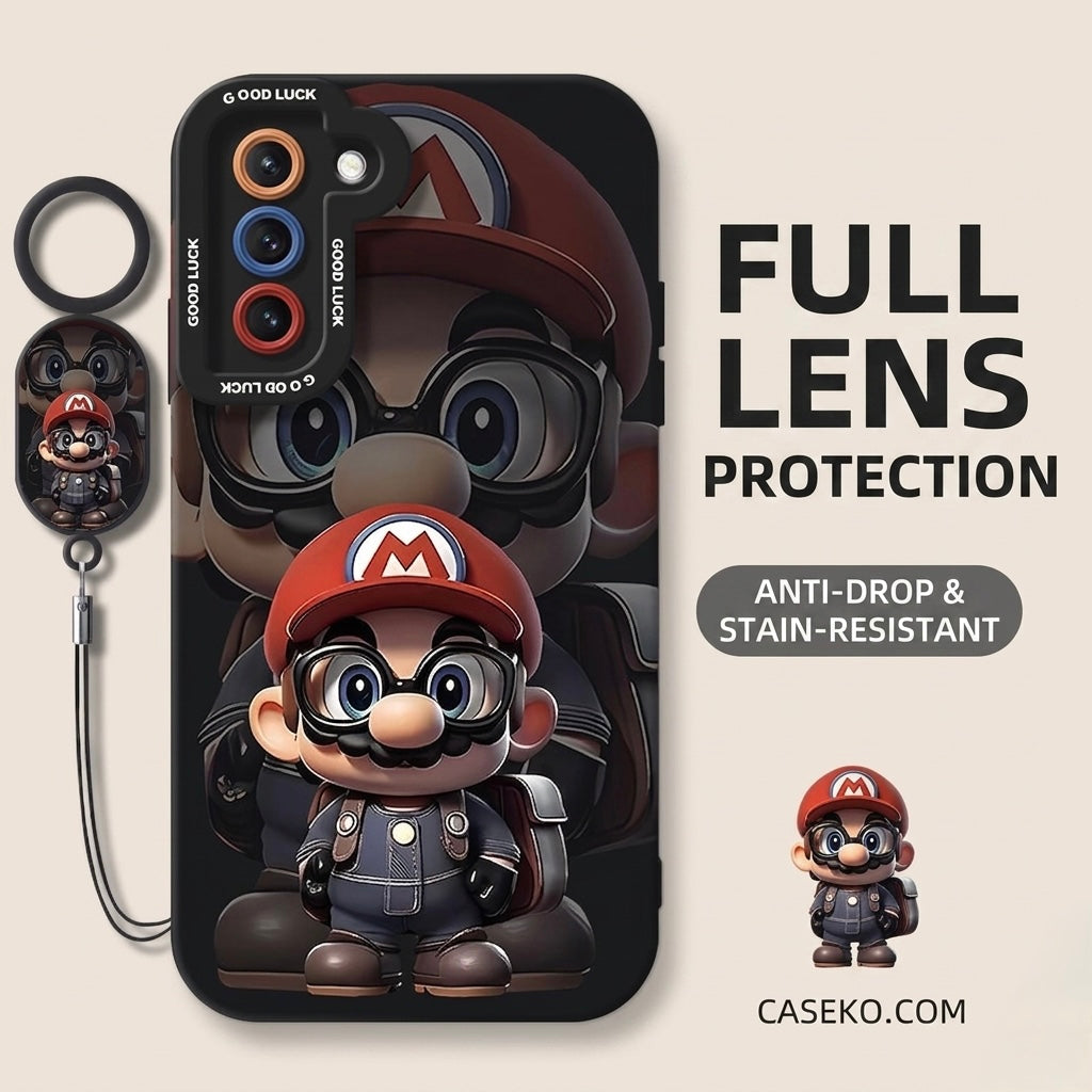 Samsung Galaxy S25, S24, S23, S22, 21 Mario smart Case
