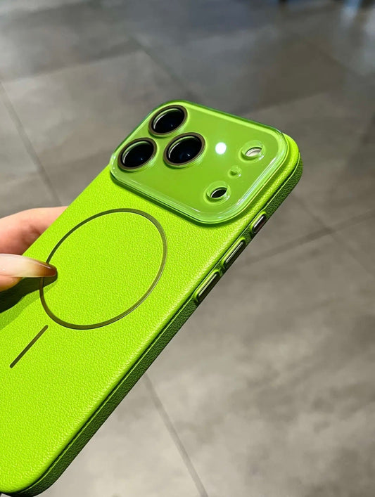 MagSafe Crystal Litchi Grain Case