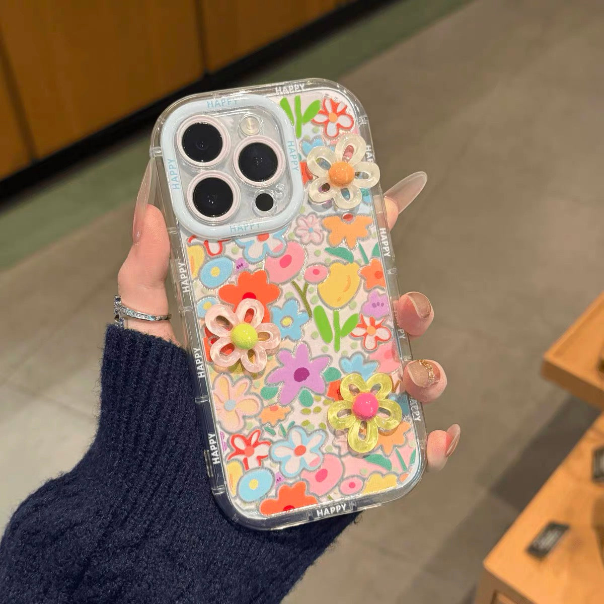 Cute flowers spring iPhone Case
