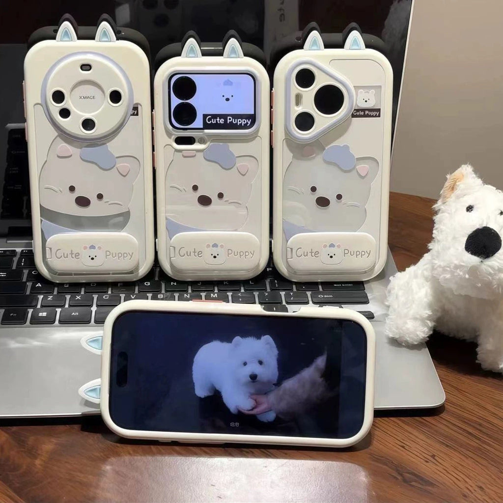 Cute ears pup iPhone stand Case