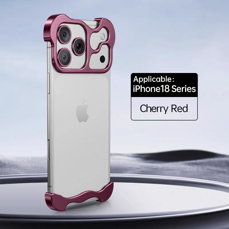 Cherry Burgundy Metal iPhone Case