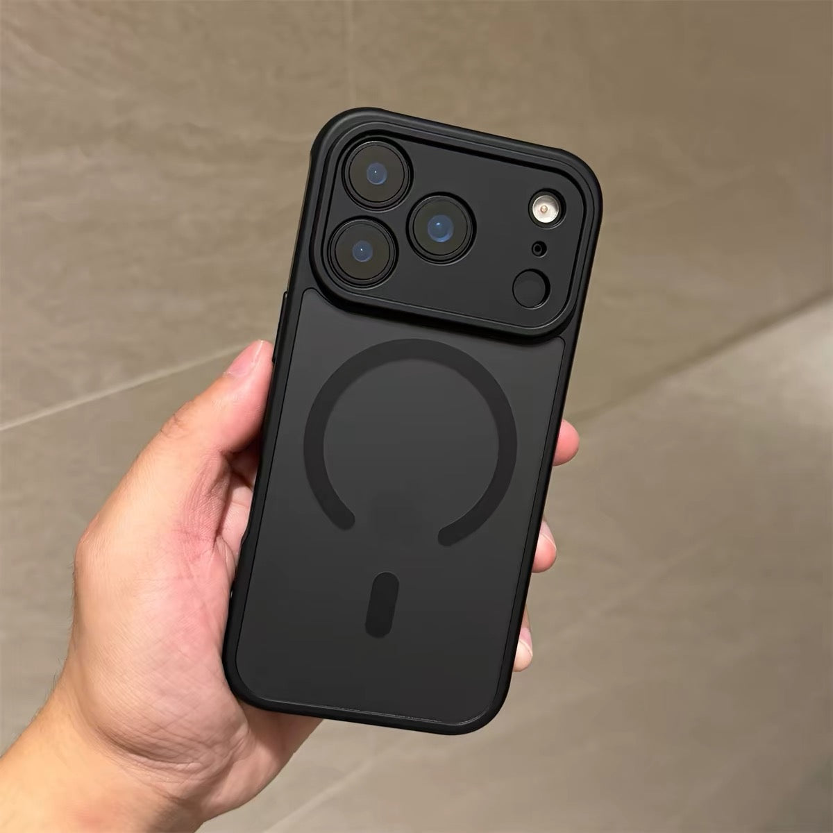 Black MagSafe iPhone Case with Lens Protection