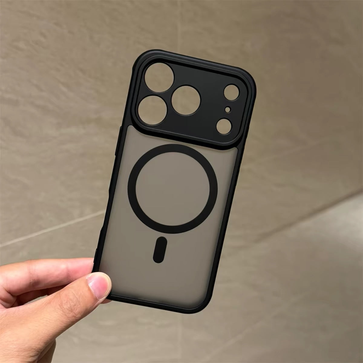 Black MagSafe iPhone Case with Lens Protection