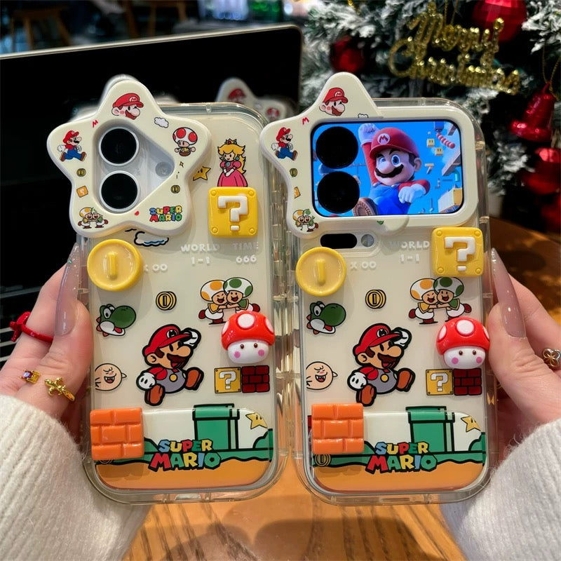 Cute Cartoon Super Mario game iPhone Case