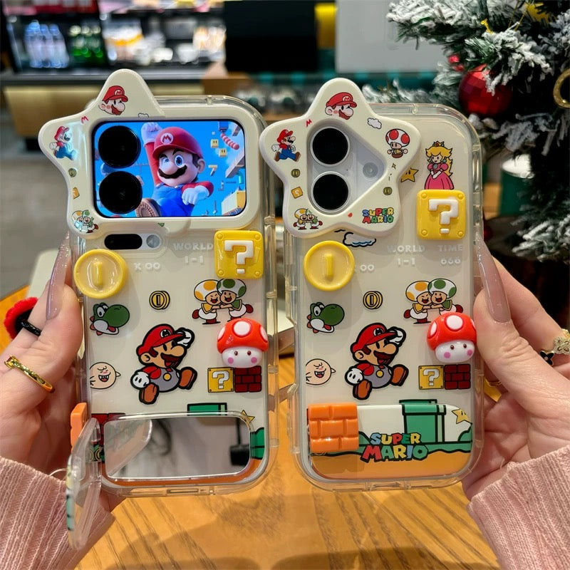 Cute Cartoon Super Mario game iPhone Case
