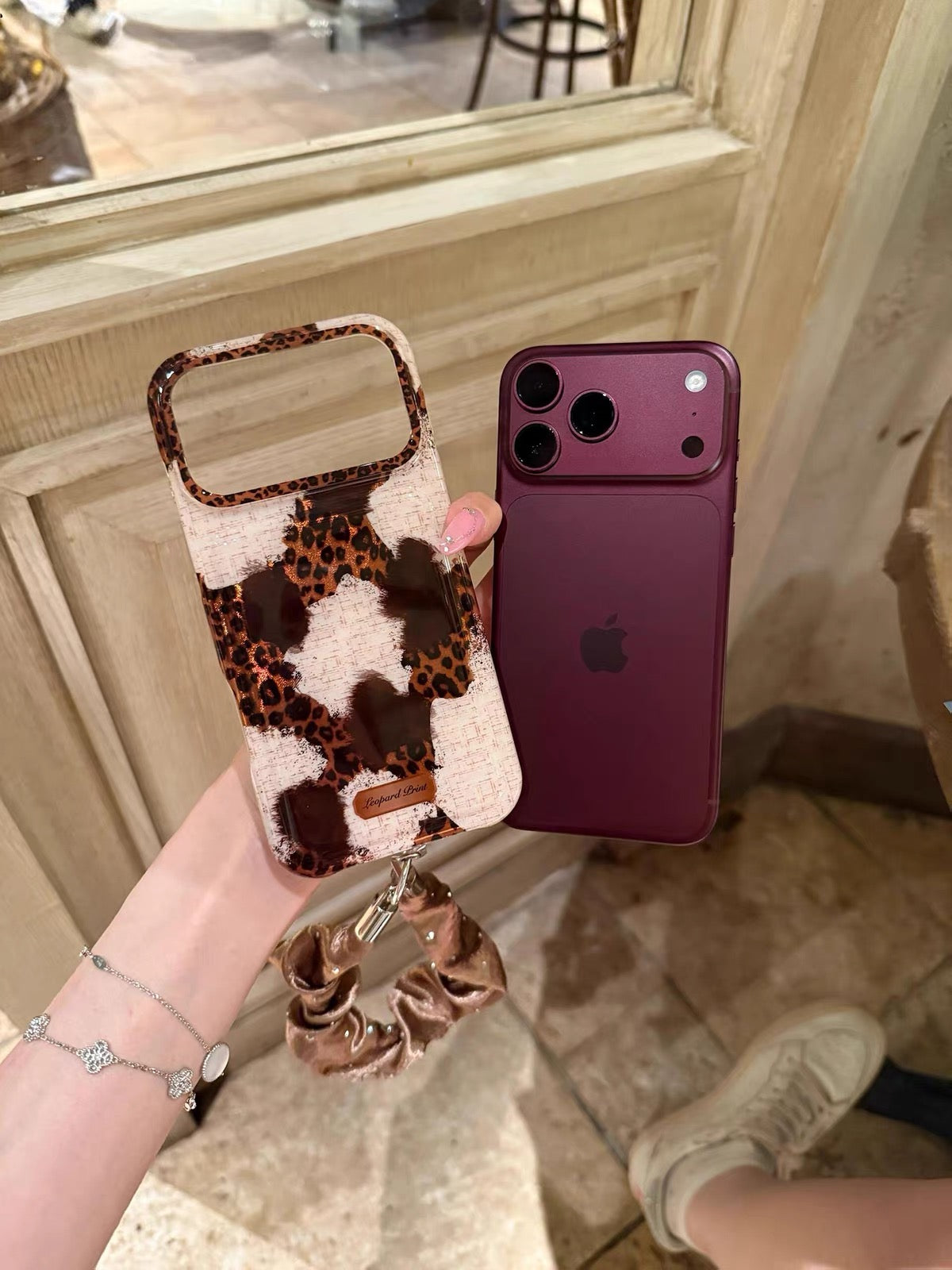 Leopard print iPhone Case