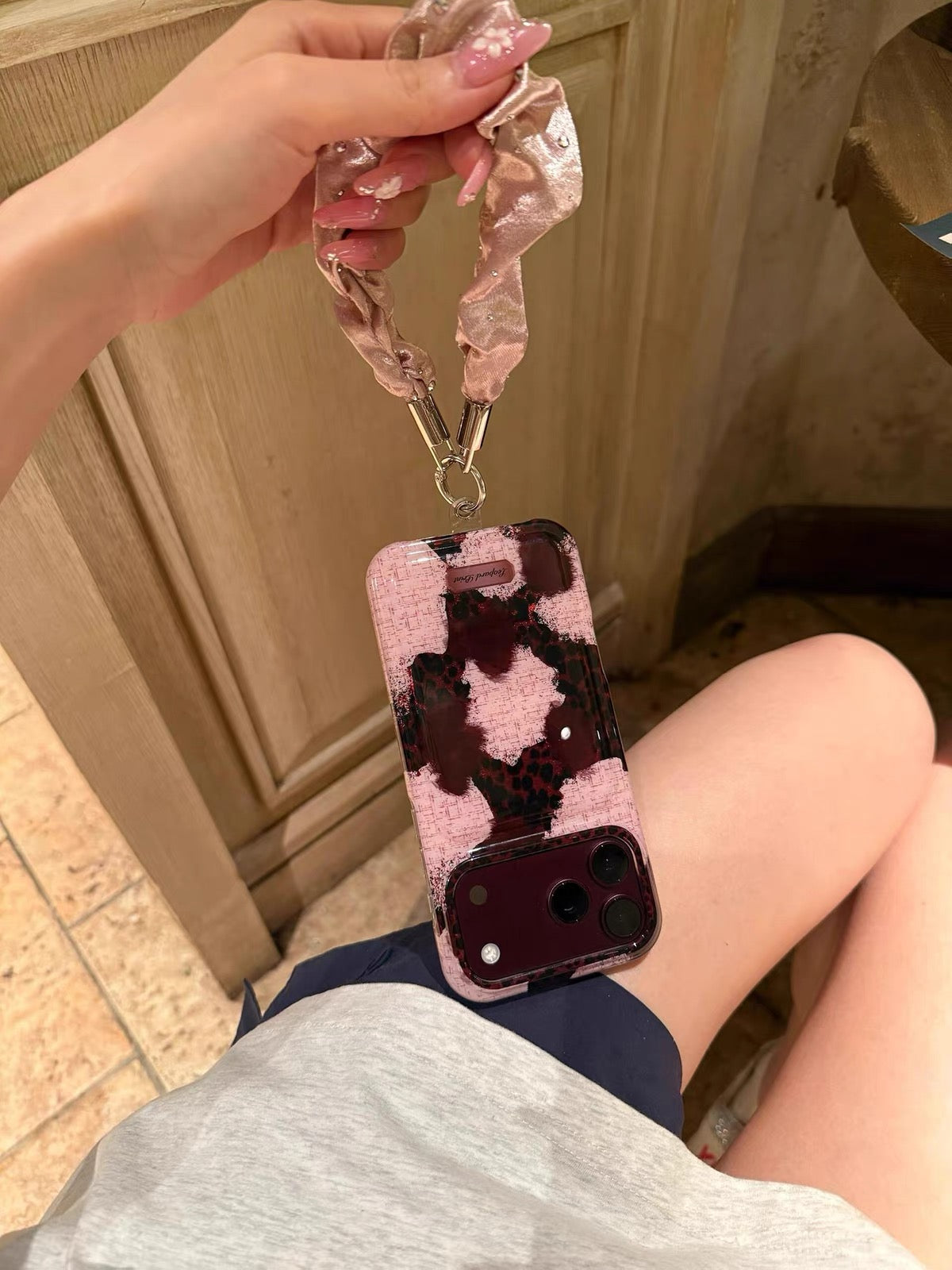 Leopard print iPhone Case
