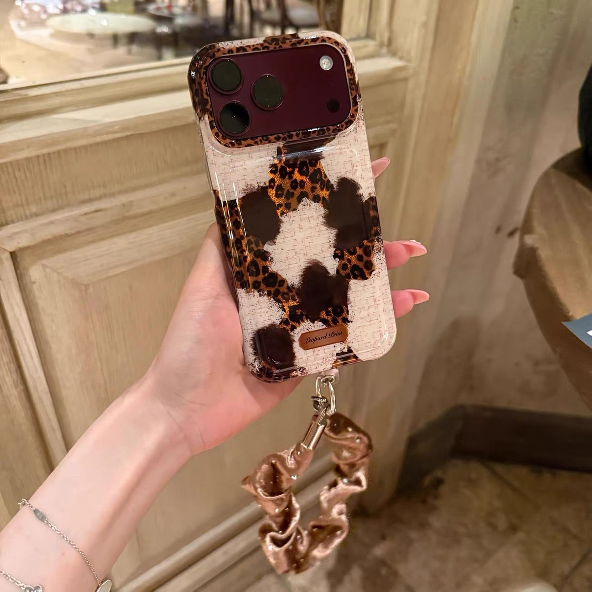 Leopard print iPhone Case