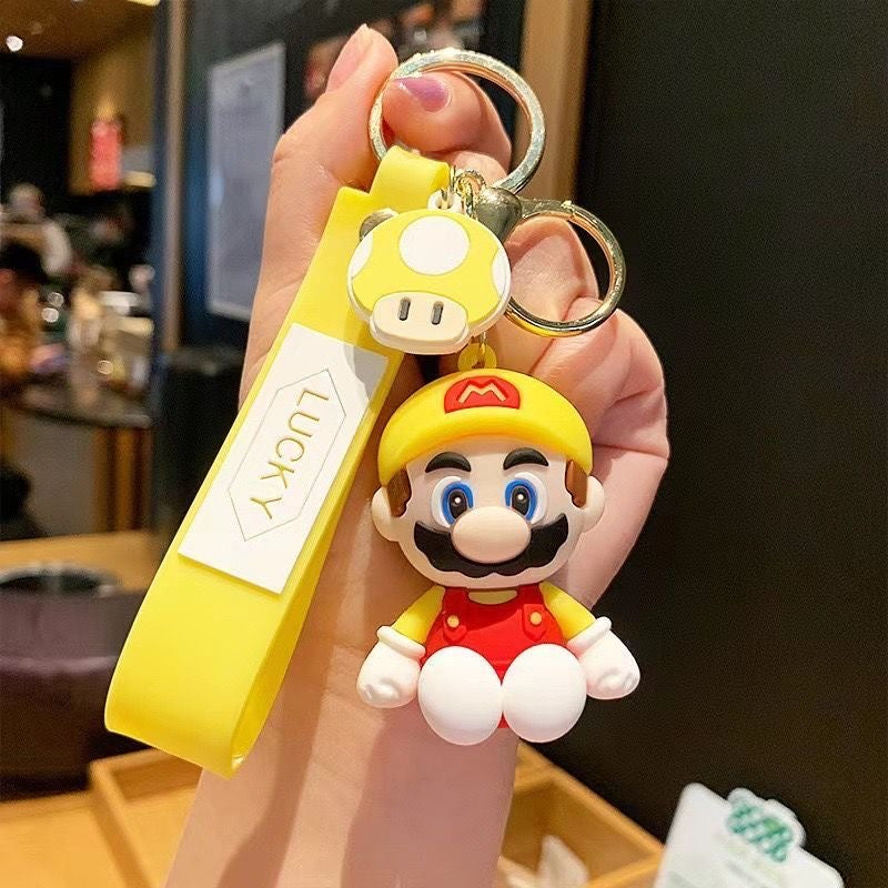 Super Mario Keychain Rings Set 4 in one