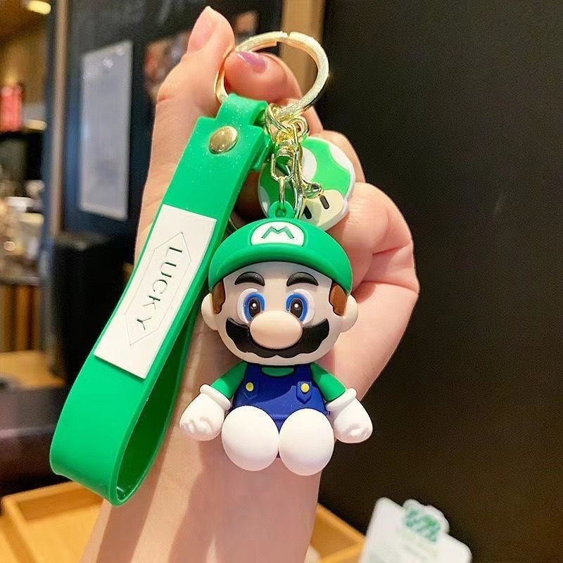 Super Mario Keychain Rings Set 4 in one