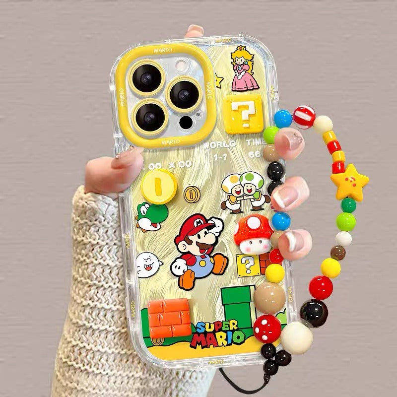 Gold coin Super Mario Liquid Silicone Phone Case