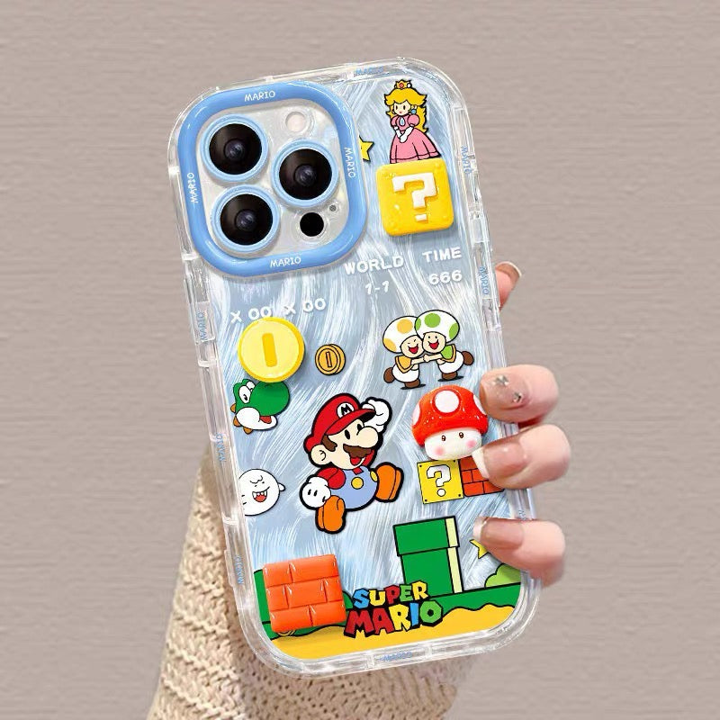 Gold coin Super Mario Liquid Silicone Phone Case