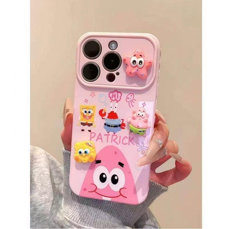 Cute SpongeBob Patrik Cartoon Phone Case