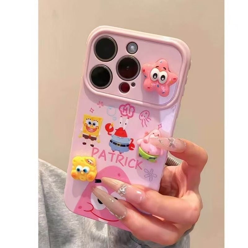 Cute SpongeBob Patrik Cartoon Phone Case