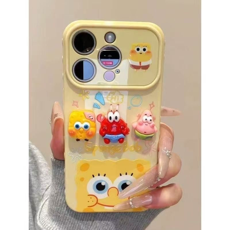Cute SpongeBob Patrik Cartoon Phone Case