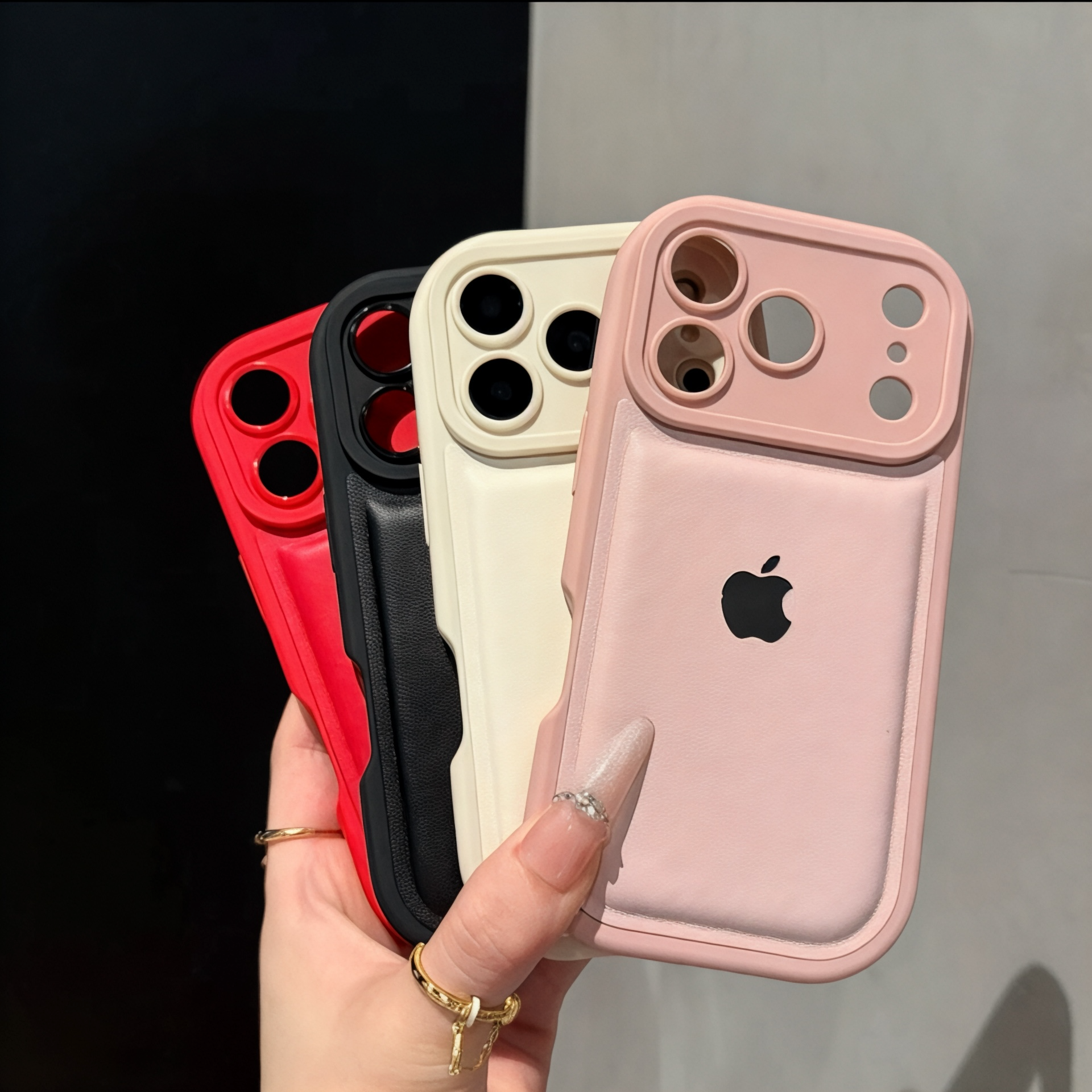 Premium Leather Feel Case – Anti-Drop Design