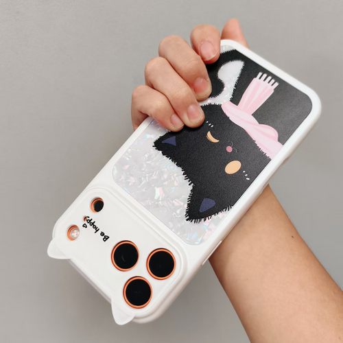Black Kitty Ear Cute Kawaii  iPhone Case