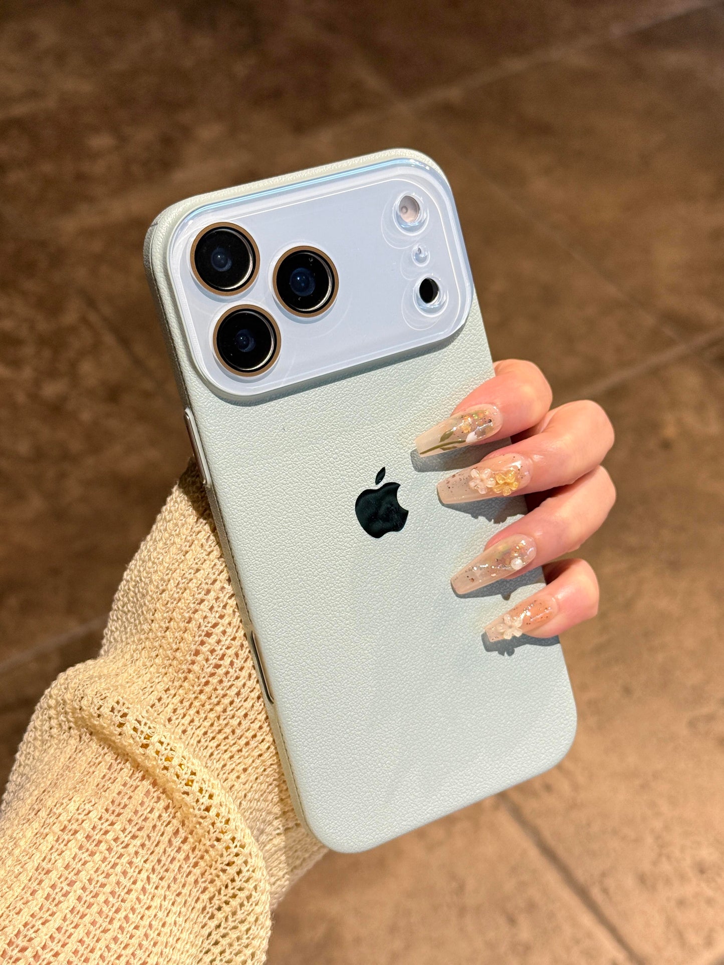 Lychee Texture iPhone Case - Premium Grip Hard Cover with Matte Finish