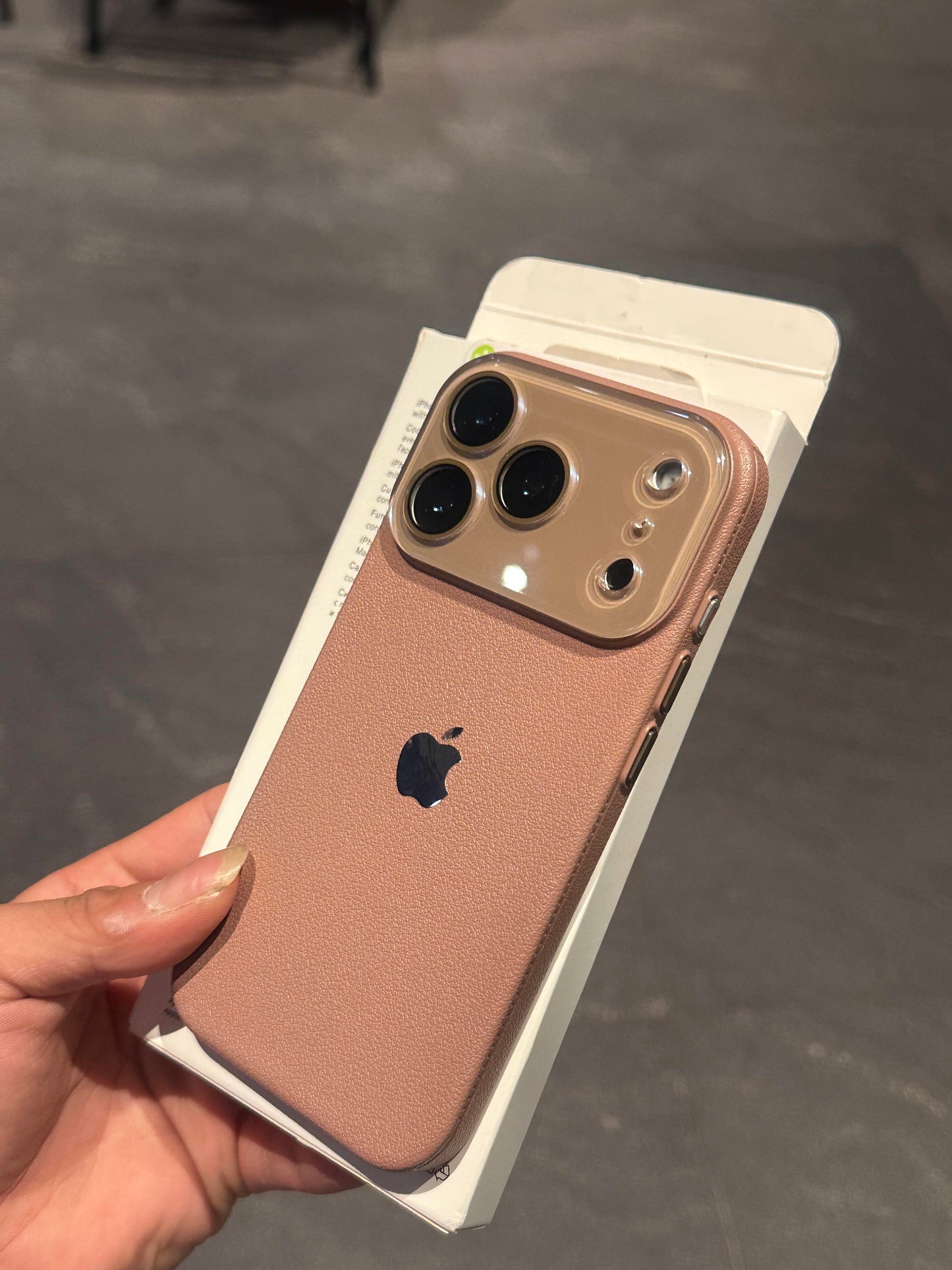 Lychee Texture iPhone Case - Premium Grip Hard Cover with Matte Finish