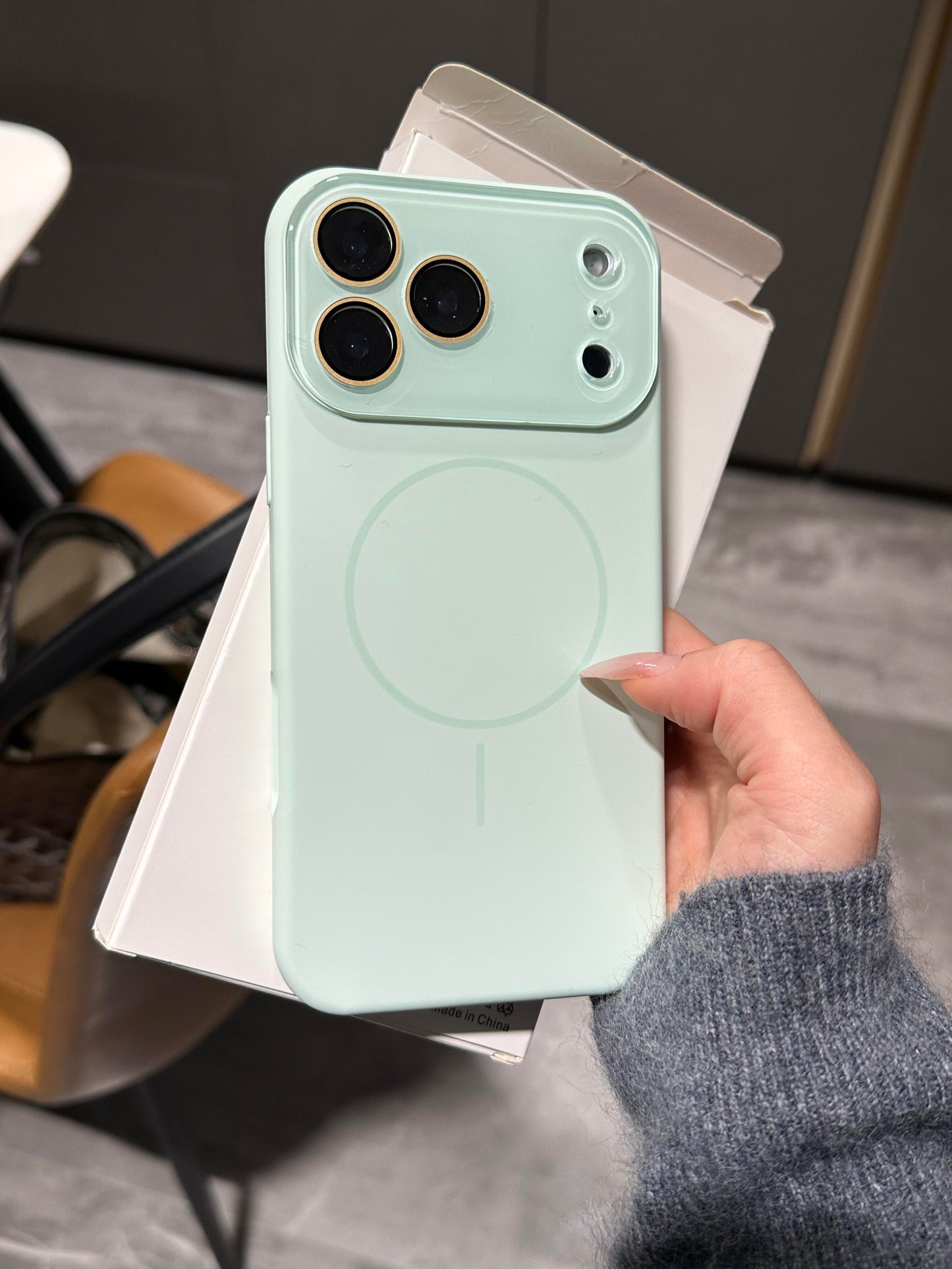 MagSafe Silicone iPhone Case with Sliding Lens Cover - Camera Protection