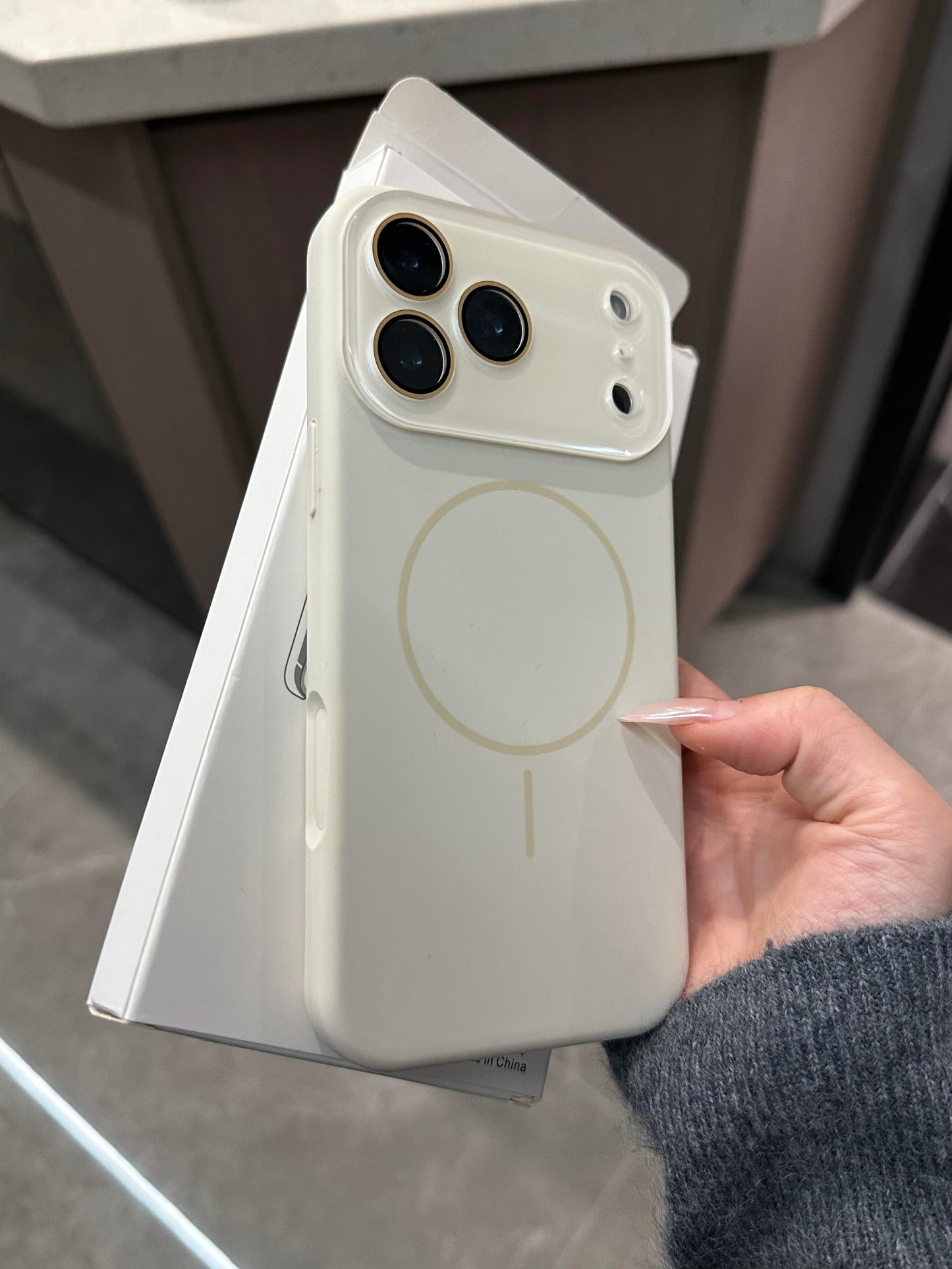 MagSafe Silicone iPhone Case with Sliding Lens Cover - Camera Protection