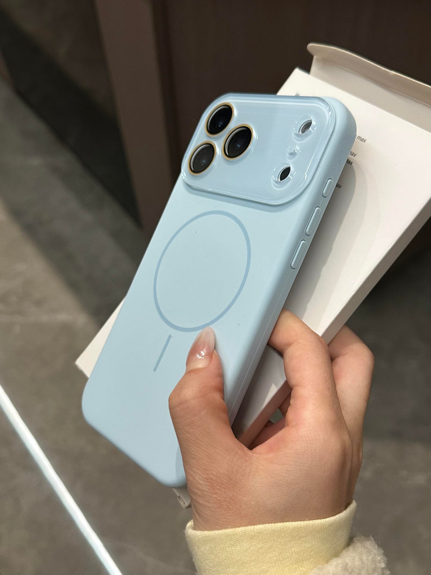 MagSafe Silicone iPhone Case with Sliding Lens Cover - Camera Protection