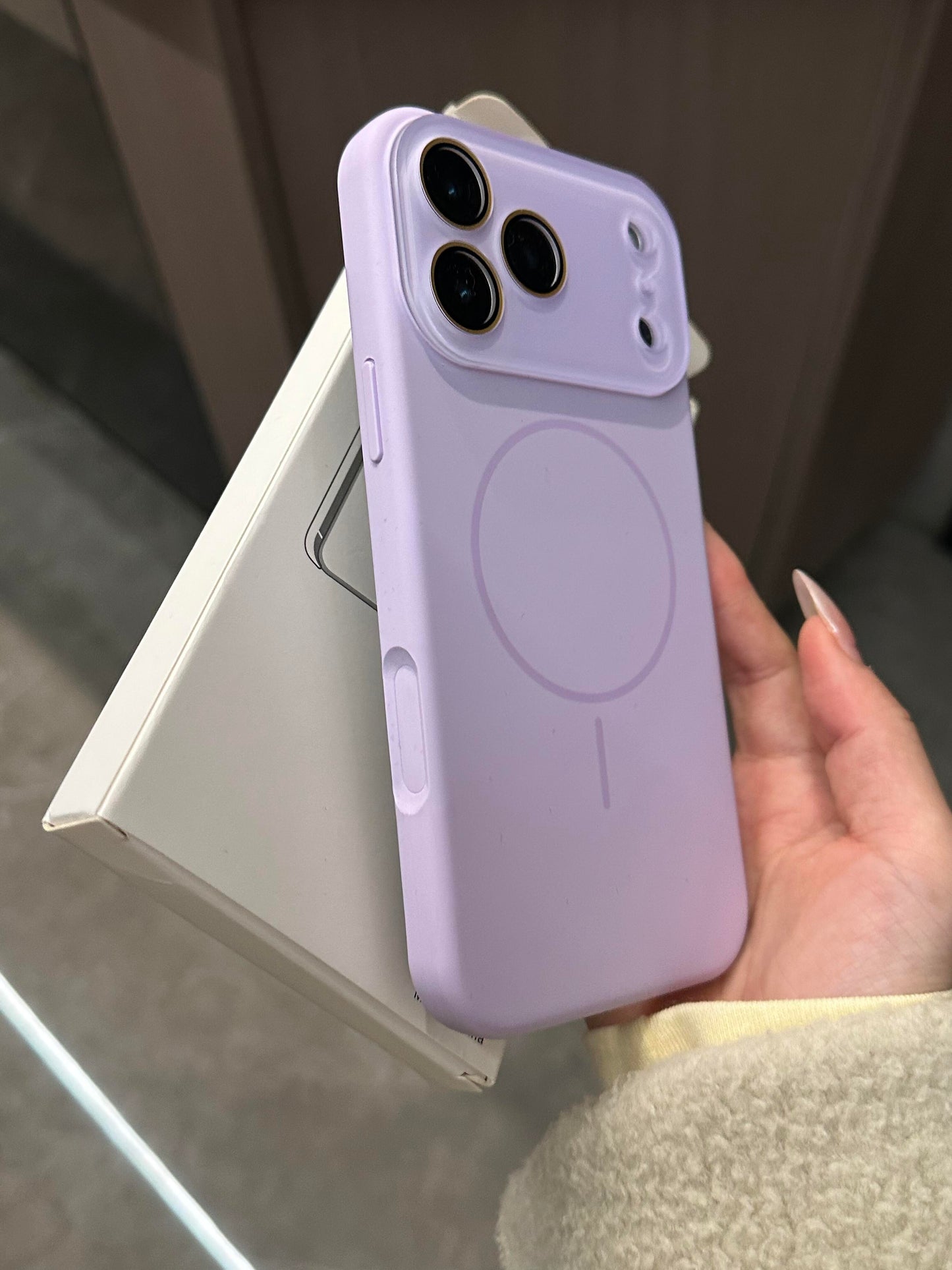 MagSafe Silicone iPhone Case with Sliding Lens Cover - Camera Protection