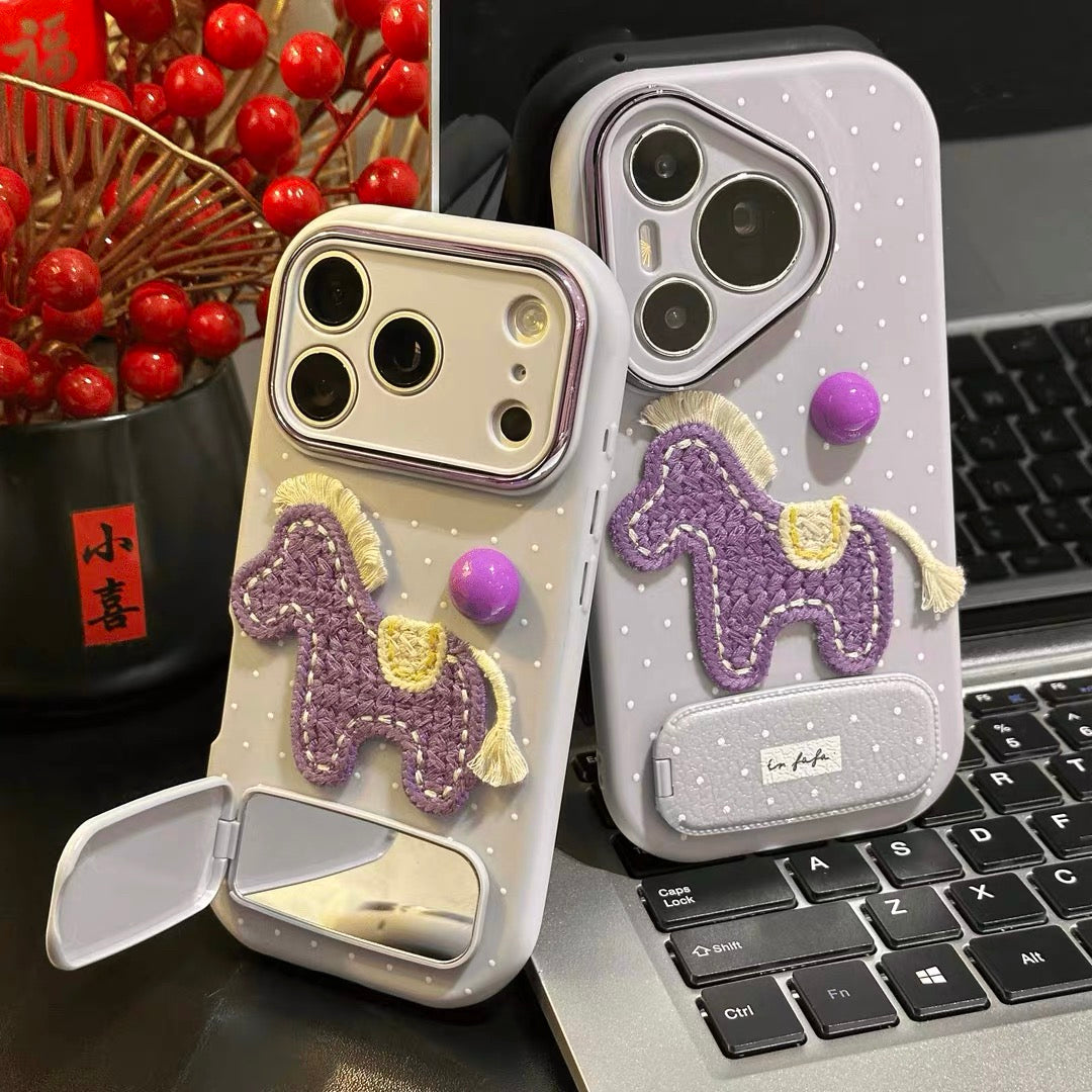 Cute Horse Purple Case