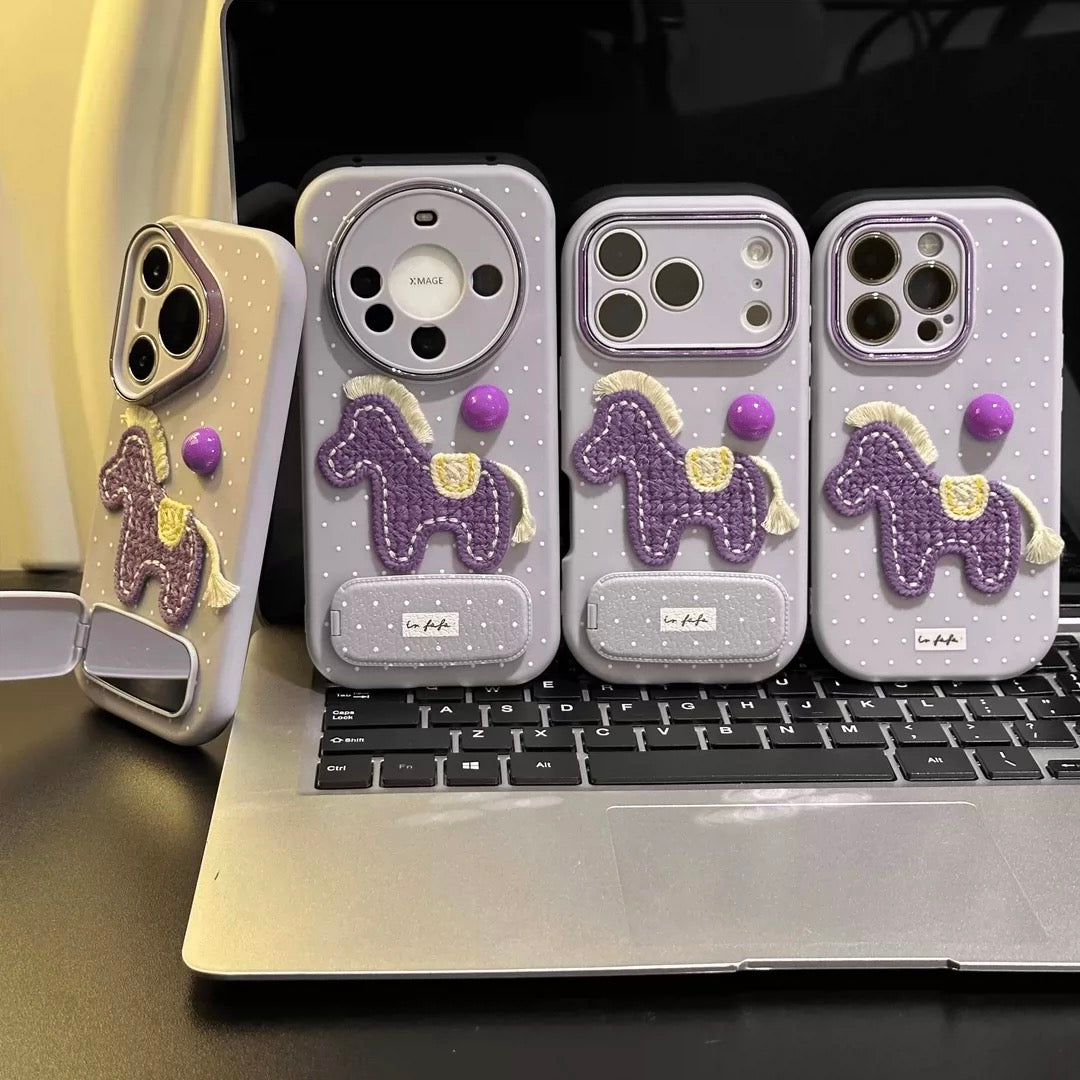 Cute Horse Purple Case