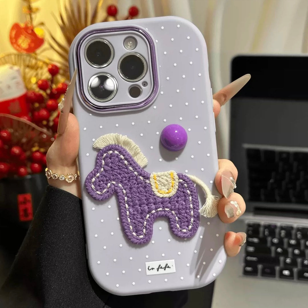 Cute Horse Purple Case