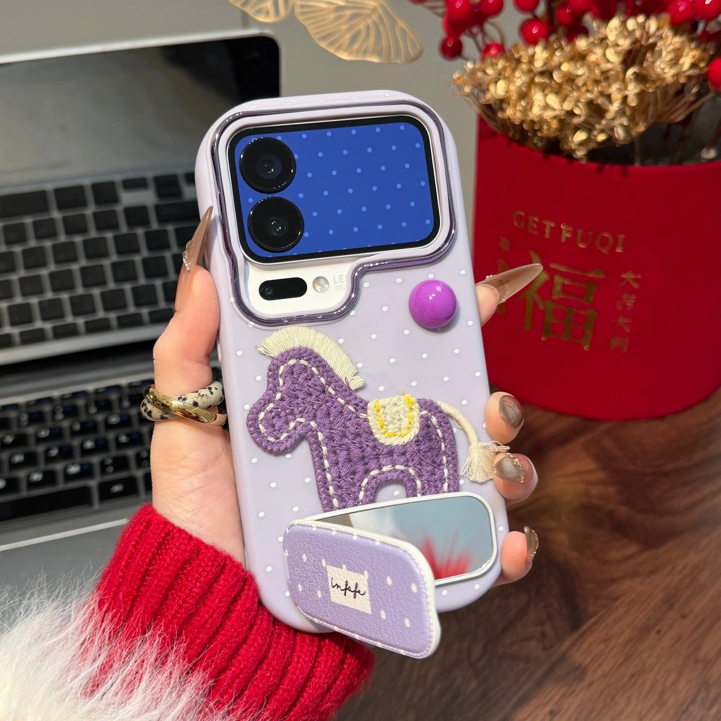 Cute horse purple Phone case