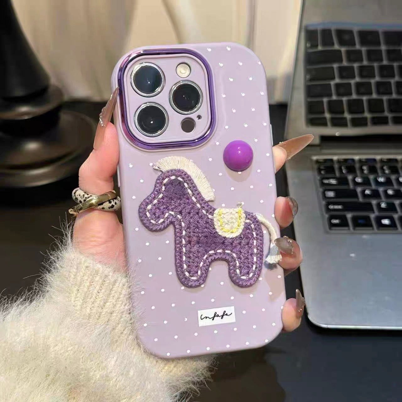 Cute horse purple Phone case