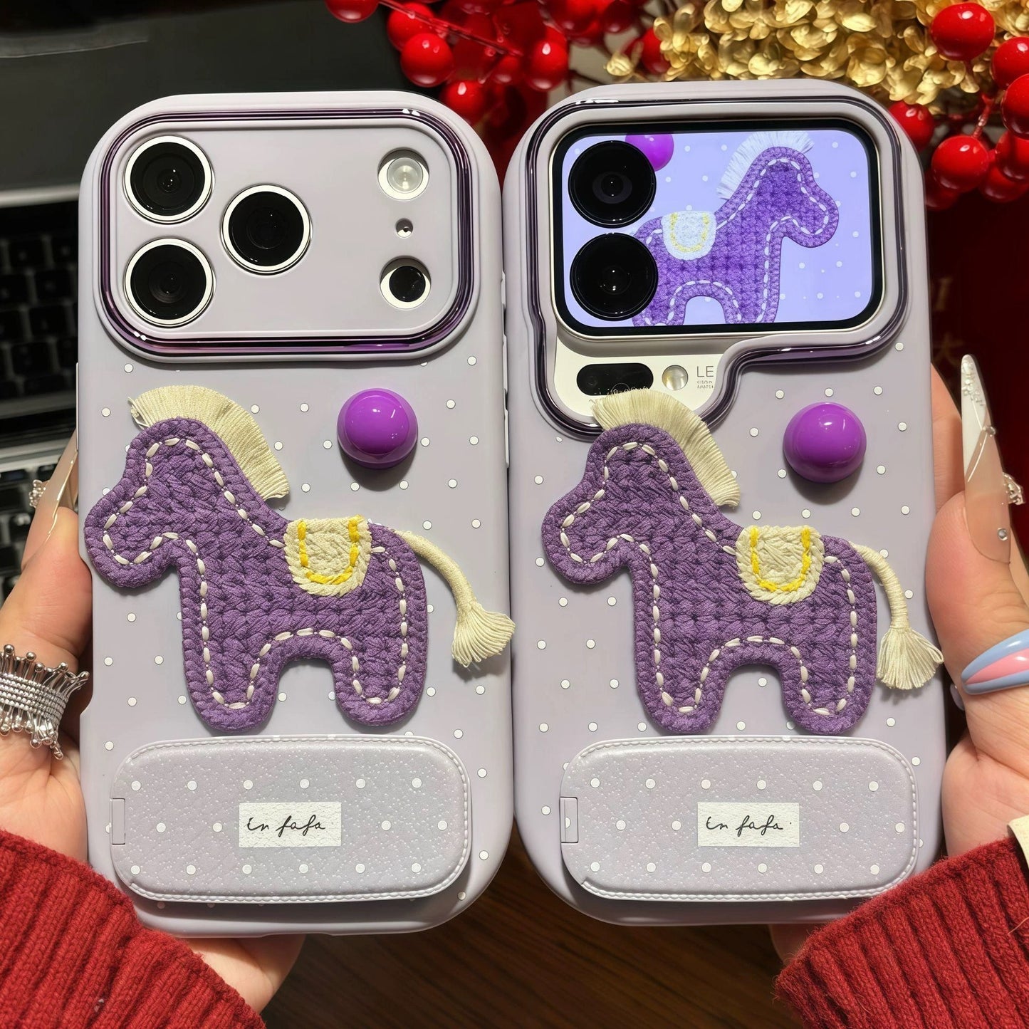 Cute horse purple Phone case