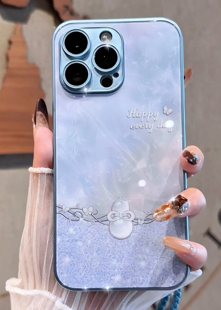 Lucky Blue pearl Iphone Case