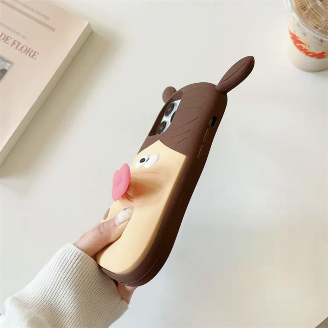 Funny Lips Phone Case - Cute Girly iPhone Case with Kiss Design