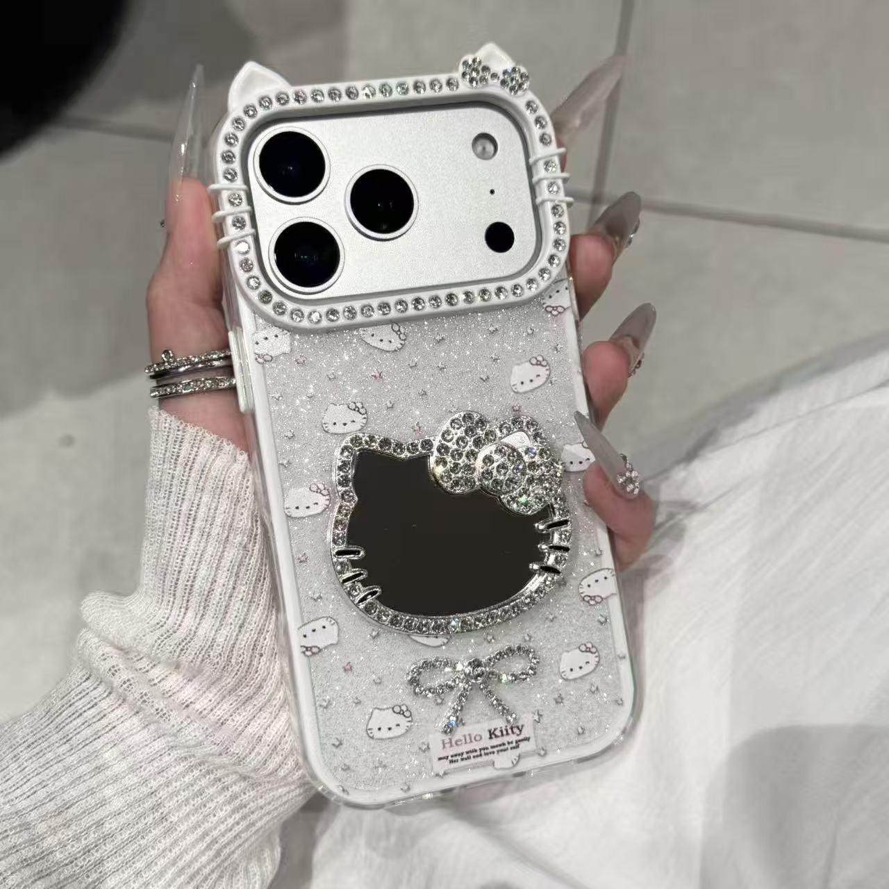 Cat Ear Diamond Phone Case