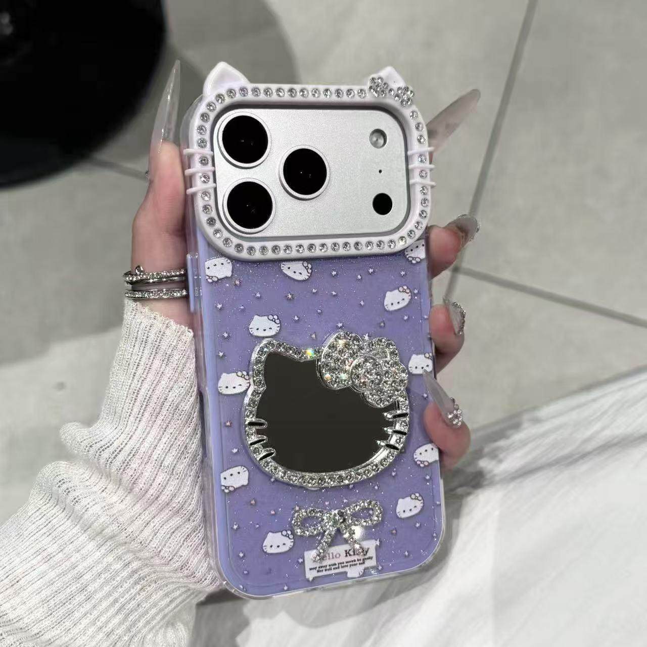 Cat Ear Diamond Phone Case