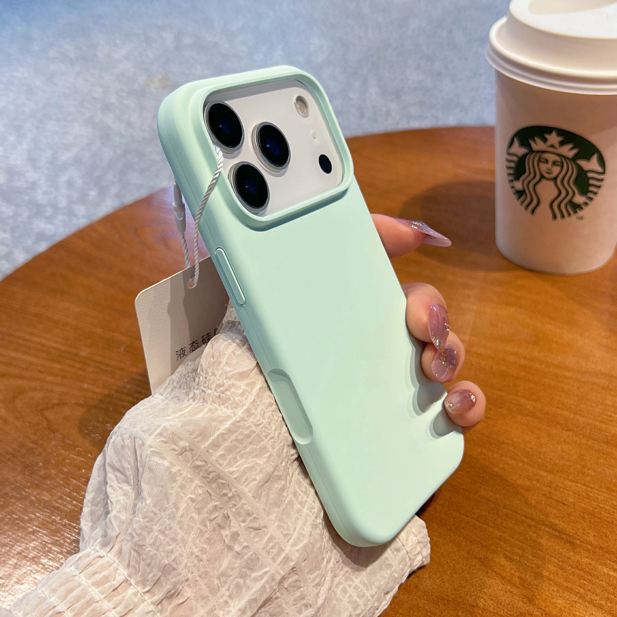 Liquid silicone iPhone 17 case in solid colours – main product photo