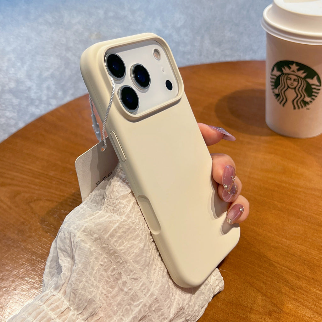 Soft-touch silicone iPhone case in solid colours – product photo 2